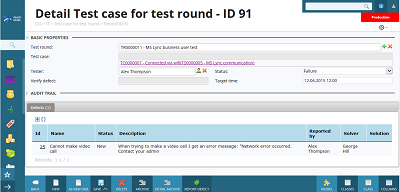 Test case for test round